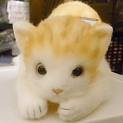 トラネコ 茶 L 童心 日本製リアルシリーズ ぬいぐるみ 猫 ネコ