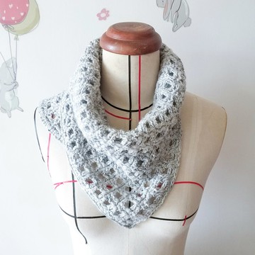 不對稱小方塊圍脖