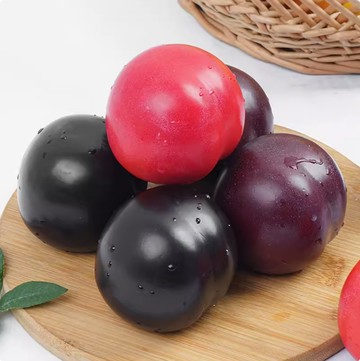 【滿299出貨】仿真李子紫布林假水果模型黑布林攝影裝飾道具黑布崙黑布梨黑梨子  仿真水果  仿真模型  仿真擺飾  仿真道具  仿真裝飾  仿真李子