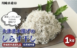 大津港水揚げのしらす干し １kg（茨城県共通返礼品・北茨城市産）