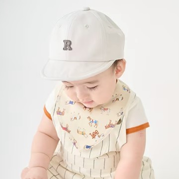 petit main 品牌旗艦店  【UV】【棉100%】字母Logo棒球帽（嬰兒尺寸） 【日本直接出貨】