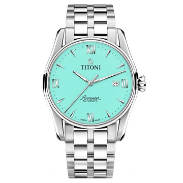 TITONI 空中霸王系列 羅馬時標 機械腕錶 錶 手錶 送禮 推薦 / 40mm / 83908S-691