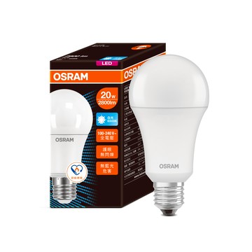 歐司朗20W節能標章LED燈泡-白光(2800lm)E27