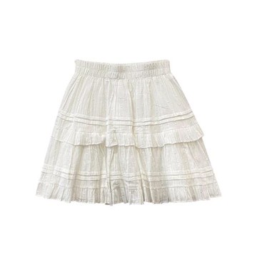 法式甜美荷葉邊防走光a字蛋糕半身裙2026年春夏新款防走光短裙340