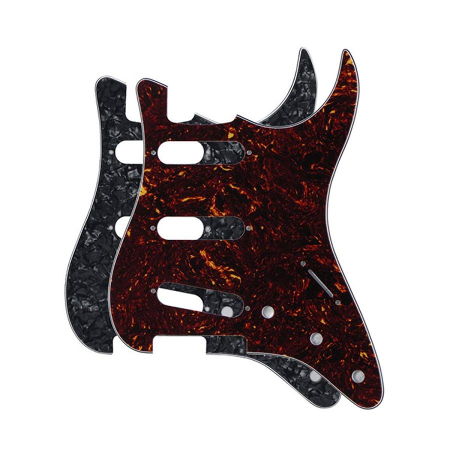 ROZILO SSS Strat Pickguards No Screw Hole Guitar Scratch Plate Custom for Fender Strat Squier Guitar Part Vintage Tortoise