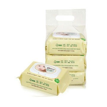小獅王辛巴  EDI超純水嬰兒柔濕巾組合包(90抽X3包入)【德芳保健藥妝】
