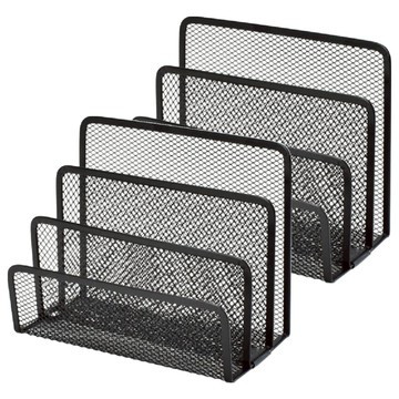 小麥購物 桌面信封置物架 Y700 200g  黑色  3層