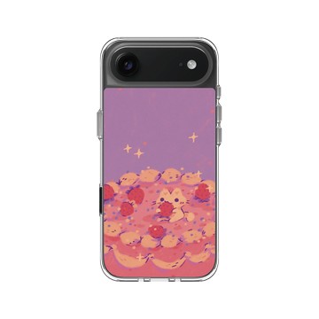 iPhone Air Clear Case（相機按鈕） 透明 - Jazlynn - 草莓蛋糕