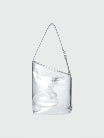HALOG Asymmetric Shoulder Bag_Silver