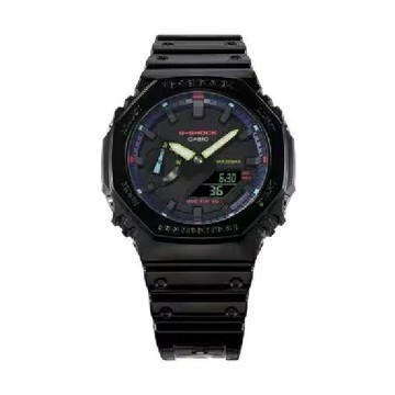 CASIO 卡西歐 探索虛擬彩虹系列  多彩光譜流行腕表  45.4mm  GA-2100RGB-1A｜樂天領券現折★全館特惠中★指定刷卡回饋10%