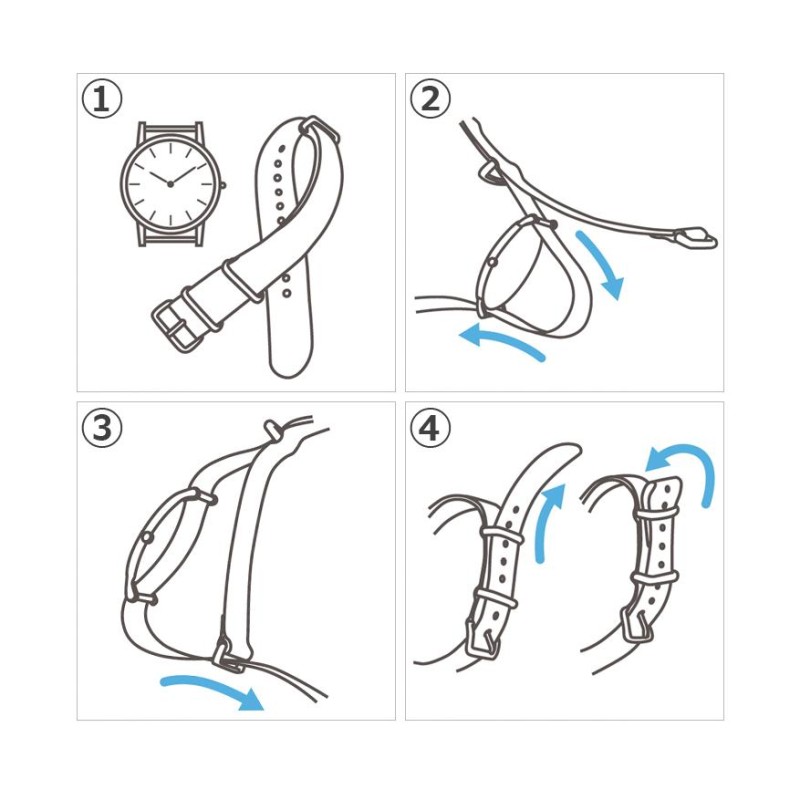 時計 ベルト 腕時計バンド クロノワールドNATOタイプ NATO type