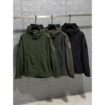 戶外沖鋒衣夾克男加絨登山服秋冬加厚防風防水保暖外套軟殼上衣潮