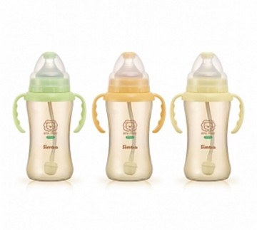 小獅王辛巴PPSU自動把手寬口雙凹中奶瓶270ml