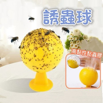 【台灣現貨】高黏性黏蟲球 誘蟲球 果蠅黏蟲球 黏蟲球 園藝害蟲黏蟲球 果蠅剋星 果蠅誘捕器