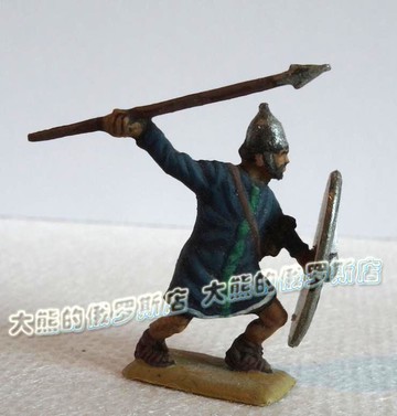 1比72俄羅斯進口超精細手工成品上色兵人迦太基Carthage擲矛兵