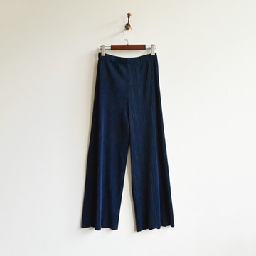 【蛋植物古著】深海物語純色壓褶古著長褲