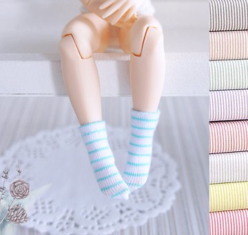 Blythe 娃娃條紋短襪，娃娃內衣，Blythe 衣服