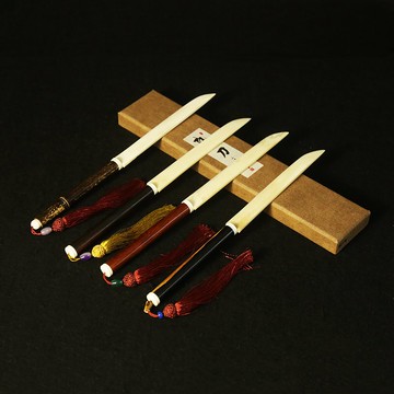 匠人工藝《牛骨裁紙刀》宣紙用裁紙刀 無毛邊 文房四寶用品