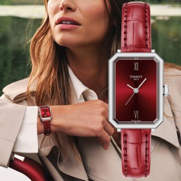 TISSOT天梭 官方授權 SRV系列 幾何時尚石英腕錶 聖誕節 禮物 送禮 30mm/T1601101642300