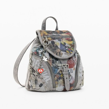 Desigual 米奇聯名Love丹寧後背包