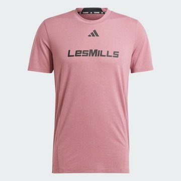 ADIDAS LES MILLS 男 短袖上衣 粉