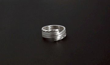 戒指 Star trails 軌跡戒 925純銀戒指(兩只)-64DESIGN