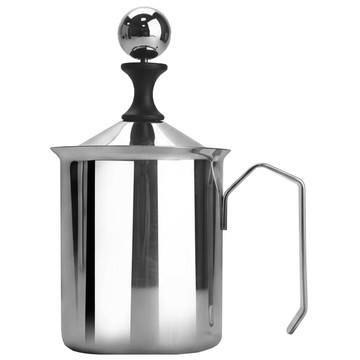 A-OK 雙層打奶泡器 400cc  1個  銀色