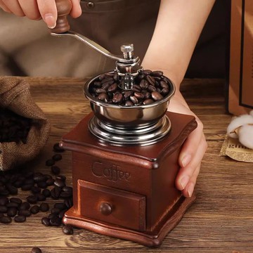 【復古磨豆機禮盒-多款可選-1款/組】手磨咖啡機禮盒手搖磨豆機咖啡豆研磨機手沖-250401
