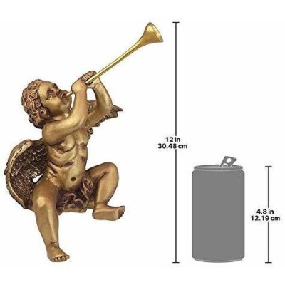 セントピーターズ広場のトランペットを吹く天使：ボーイエンジェル彫像 彫刻/ ケルビム 守護天使（輸入品） | LINEブランドカタログ
