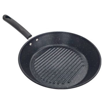 麥飯石條紋不沾牛排煎鍋 Set 2件 尺寸41.3x3.5cm  1組