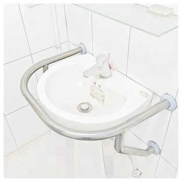 海夫健康生活館 斜坡板專家 304不鏽鋼 U型不鏽鋼臉盆扶手 管徑31.8mm B款(SU-318-59)
