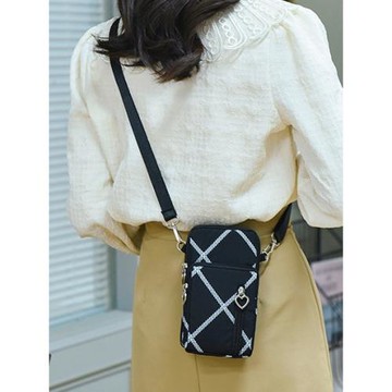 高17厘米斜挎單肩手腕手臂大屏手機包旅游輕便三層手機零錢袋