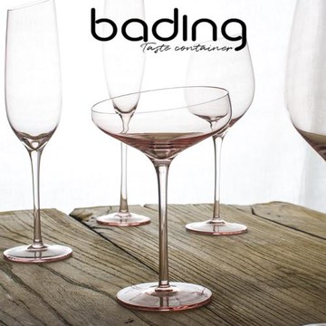 清新少女心火烈鳥水晶玻璃斜口高腳香檳紅酒酒吧雞尾酒特飲洋酒杯