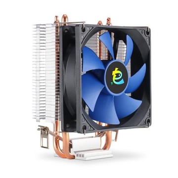 電腦CPU散熱器 T200 9CM無光風扇 雙銅管支持1700 115X 1200 AM5