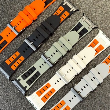 運動硅膠錶帶 防水錶帶 適用於 Apple Watch S11 10 9 8 7 6 SE 42 45 46 49MM