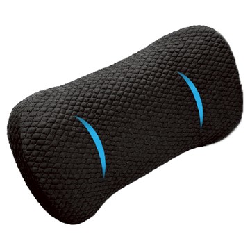 Relass 冰點 二合一環抱大腰墊/戶外休閒睡枕  黑色  1個