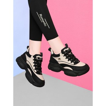 老爹鞋女2024新款冬季加絨女鞋百搭爆款女款春秋厚底休閑運動鞋子