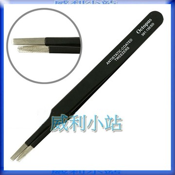 【威利小站】章魚牌 Octopus 501.13ESD 防靜電精密鑷子 圓頭 120mm