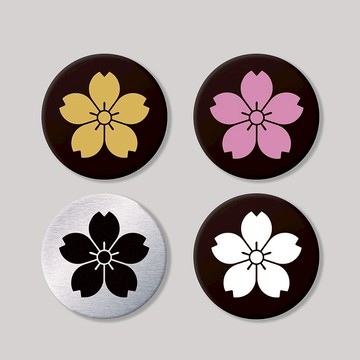 櫻/圓形/鋁牌飾貼 SunBrother孫氏兄弟