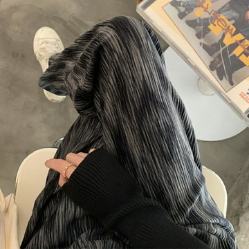 黑色扎染褲子女秋冬2021新款高腰休閑闊腿褲子顯瘦百搭拖地褲長褲