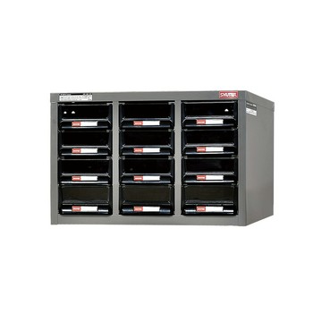 樹德SHUTER 三排 12格 零件櫃 黑抽/組 A5V-312【APP滿額下單10%點數(單一帳號最高5000點)】1/31止