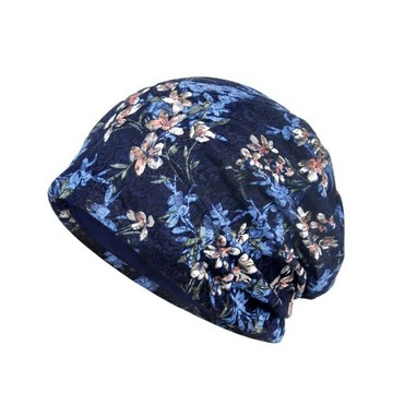 HT-023 2022新款春夏透涼款化療帽 超舒適頭套 柔軟化療帽 薄款蕾絲包頭孕婦月子帽夏天封頂女士花朵韓版套頭帽