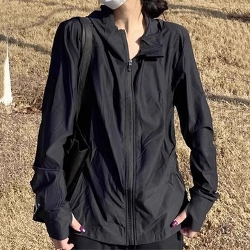💖快速出貨冰絲連帽防曬衣女戶外騎車寬鬆防曬服夏季新款防紫外線開衫薄外套