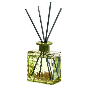 SC優選 植物精油 復古黑波紋瓶乾燥花無火藤條香薰擺飾 - 威斯汀白茶 200ML  1瓶