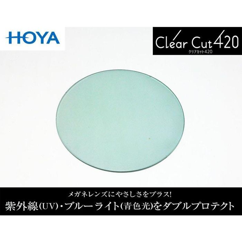 HOYA ブルーカット ライトグリーン 非球面1.60 薄型 超撥水加工付 PC