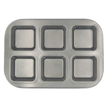 TRIARROW 三箭牌 創意迷你六連不沾烤盤 (方形)  26.4 x 18.5 x 2.7cm  1個