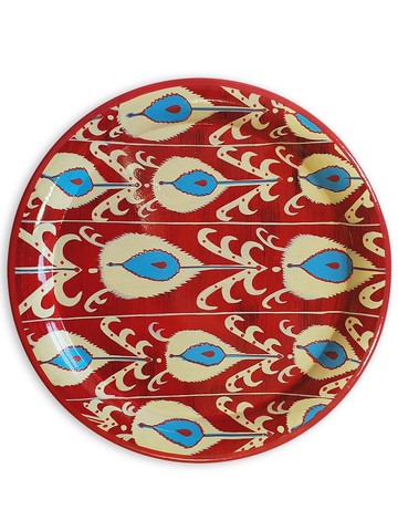 Les-Ottomans - abstract-print iron tray - unisex - Iron - One Size - Red