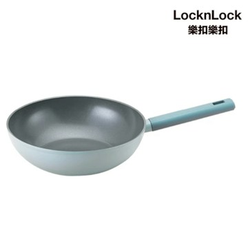【樂扣樂扣 locknlock】ECO BLUE鍛造陶瓷不沾IH炒鍋 28cm