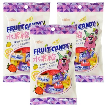 惠香 CHEW 2 BALL 蘇格蘭水果糖 外裹薄層脆皮內層柔軟香甜  100g  3包