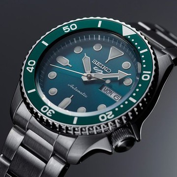 SEIKO 精工 5 Sports 系列 綠水鬼機械錶 (4R36-07G0M/SRPD61K1)綠/42.5mm